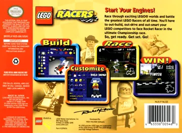 LEGO Racers (USA) (En,Fr,De,Es,It,Nl,Sv,No,Da,Fi) box cover back